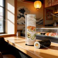 Fabricant de conteneurs d'emballage de tube pop pop de sushi de qualit&eacute; alimentaire biod&eacute;gradable
