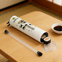 Tubo de papel biodegrad&aacute;vel fabricante Sushi Pop Up tubo de embalagem para takeaway